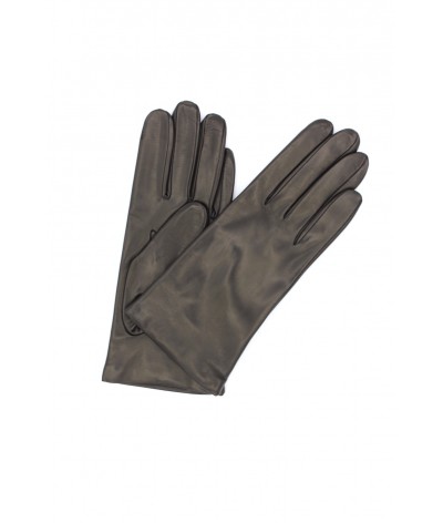 1011 Classic Kid Leather Gloves Cashmere Lined Black 