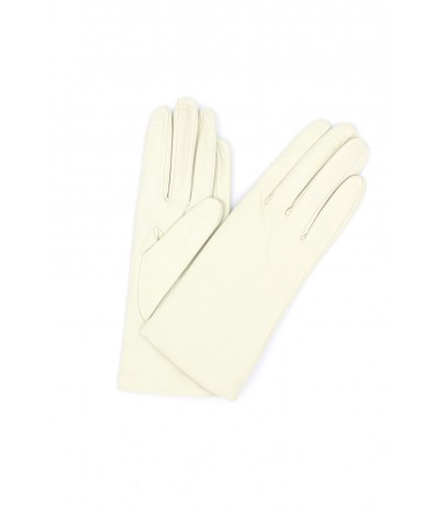 1011 Classic Kid Leather Gloves Cashmere Lined Cream 