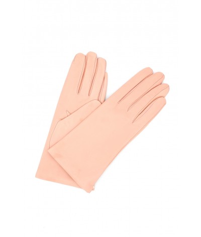 1011 Classic Kid Leather Gloves Cashmere Lined Baby Pink 