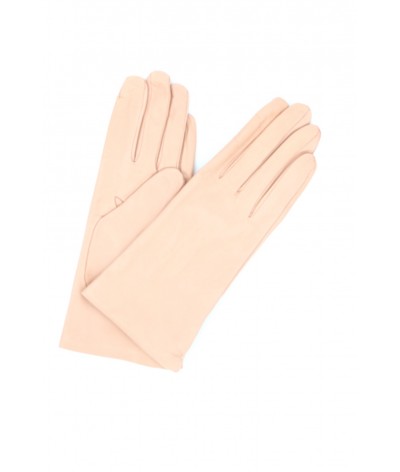 1011 Classic Kid Leather Gloves Cashmere Lined Nude 