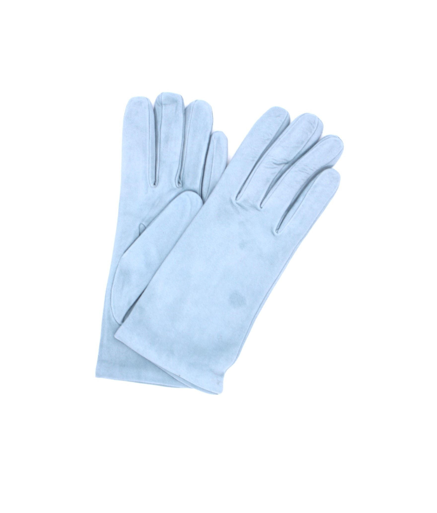 1019 Classic Suede Gloves Cashmere  Lined Celeste 