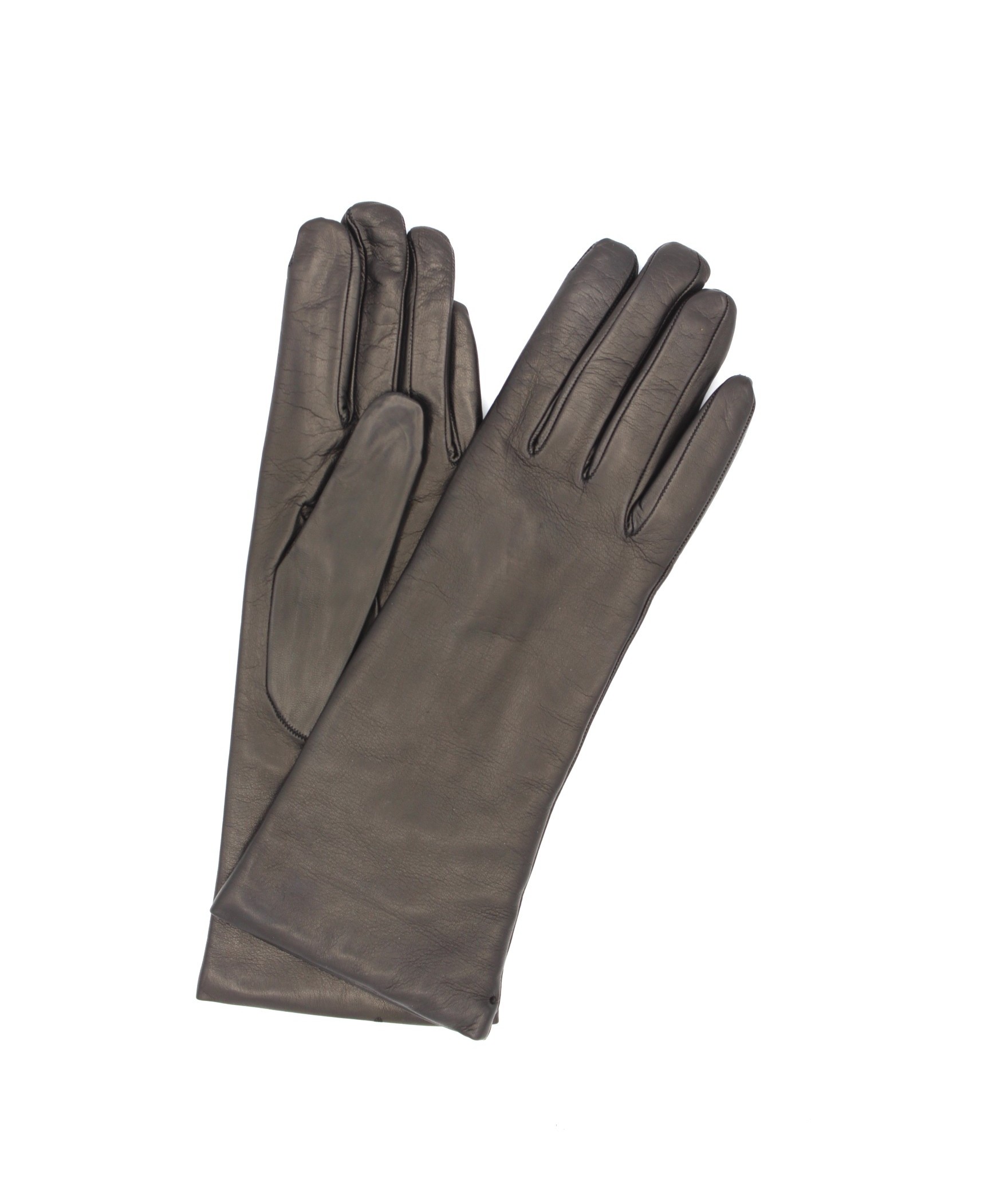 1012 Kid Leather Gloves Cashmere Lined Black 