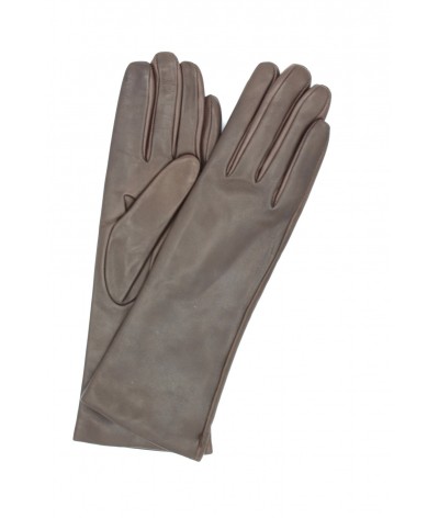 1012 Kid Leather Gloves Cashmere Lined D.Brown 