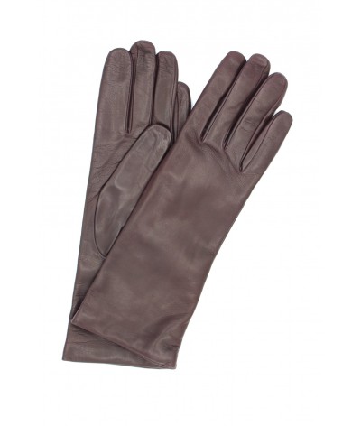 1012 Kid Leather Gloves Cashmere Lined Bordeaux 