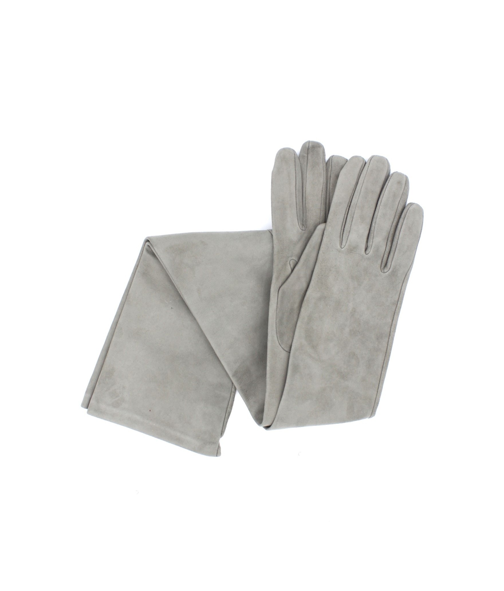 1010 Suede Opera Glove  Silk Lined Pearl 