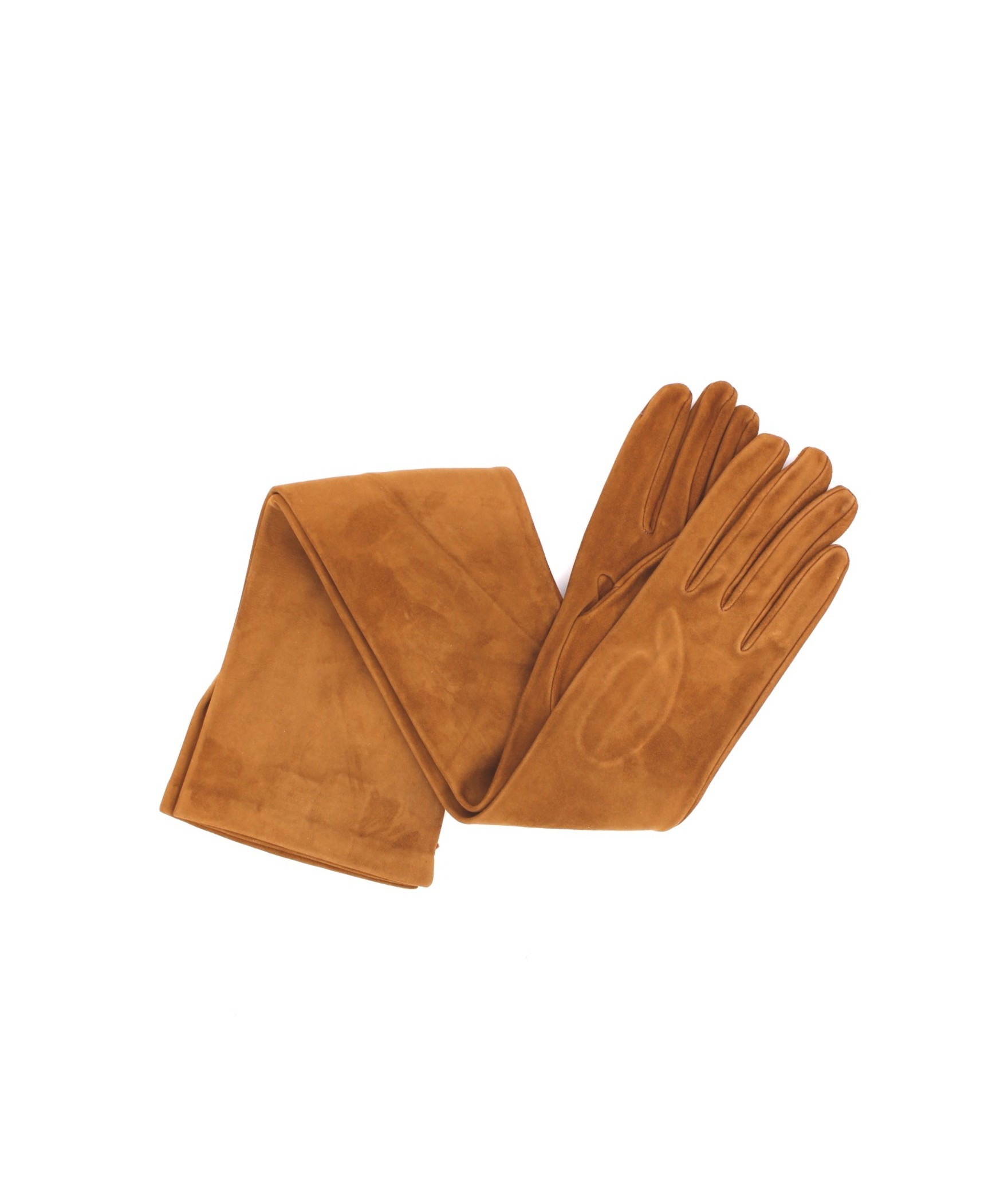 1010 Suede Opera Glove  Silk Lined Tan 