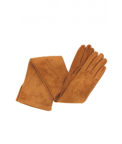 1010 Suede Opera Glove  Silk Lined Tan 