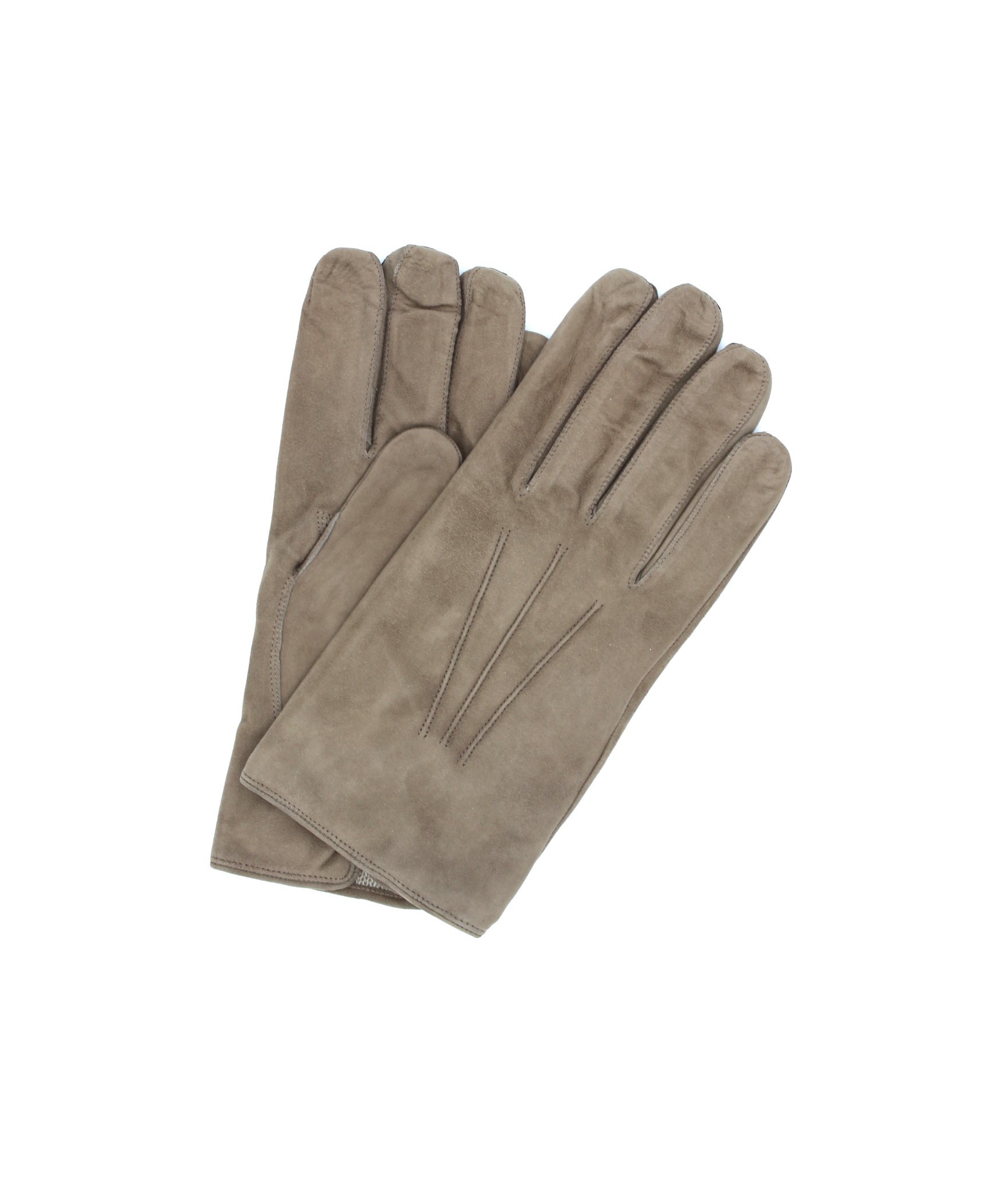 1298 Suede Gloves Cashmere Lined Mud 