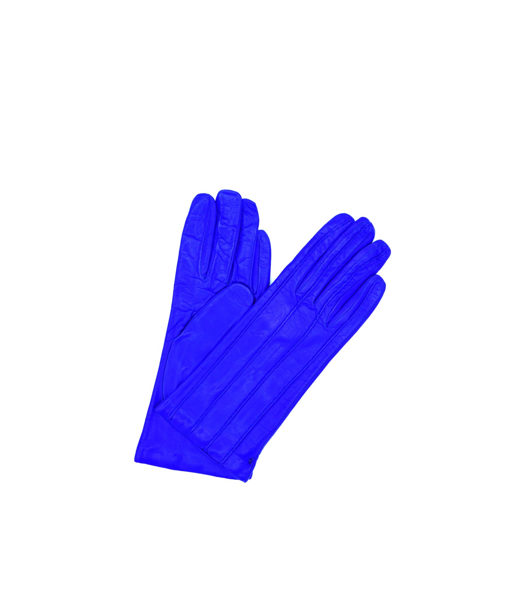1128 Kid Leather Cashmere Lined Wrist Length Blue Royal 