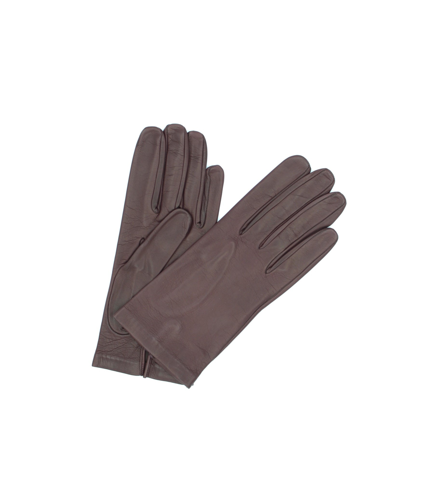 1002 Classic Kid Leather Gloves Silk Lined Bordeaux 