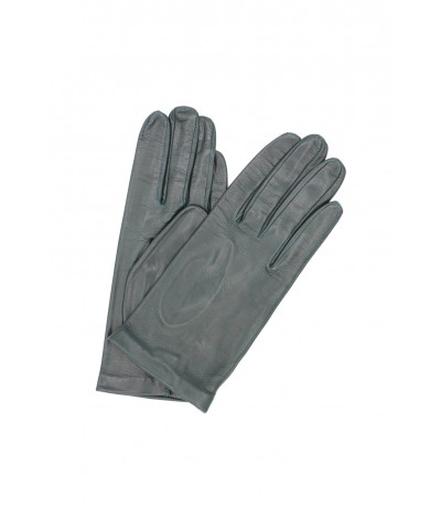 1002 Classic Kid Leather Gloves Silk Lined Dark Green 