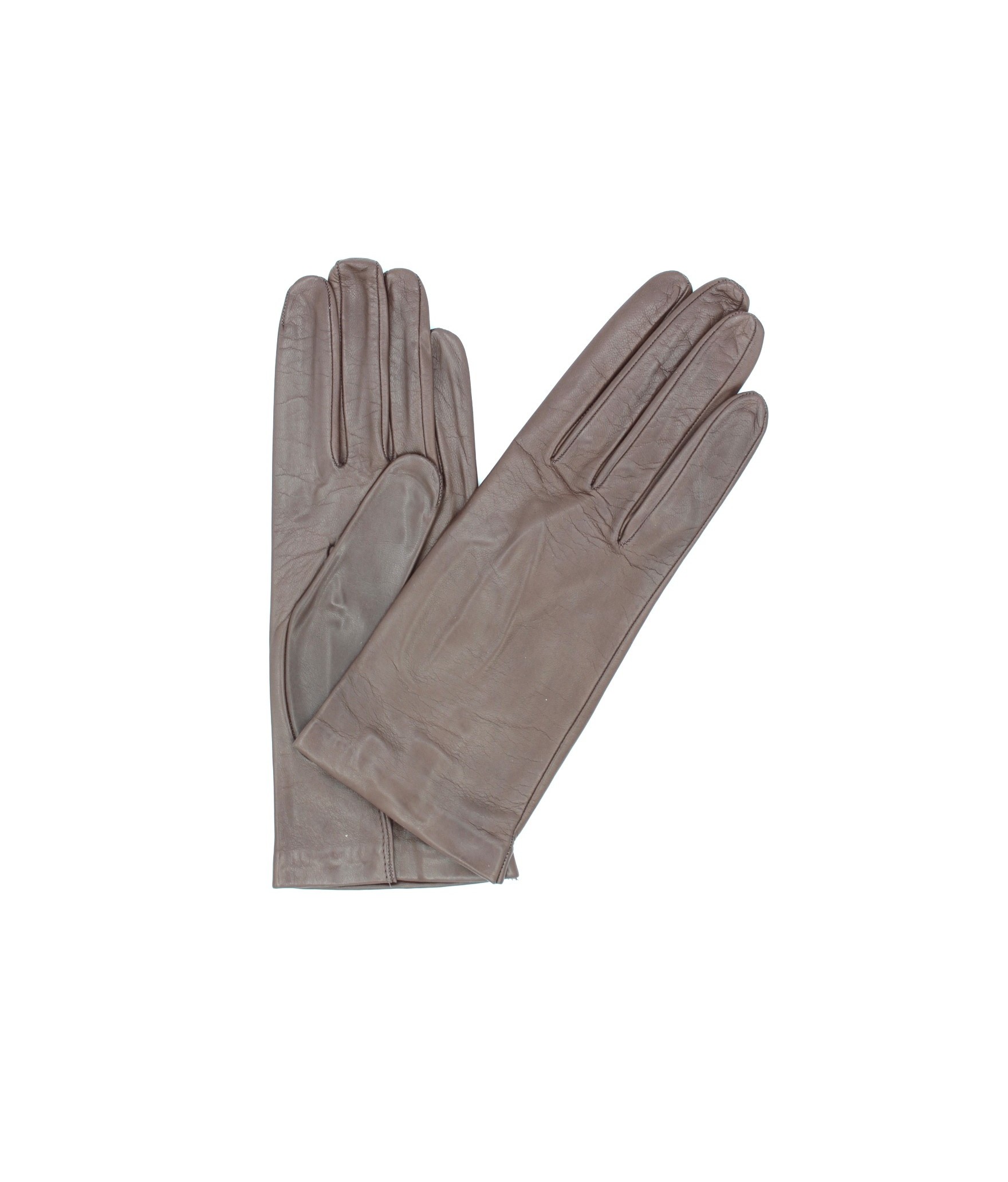 1002 Classic Kid Leather Gloves Silk Lined Mink 