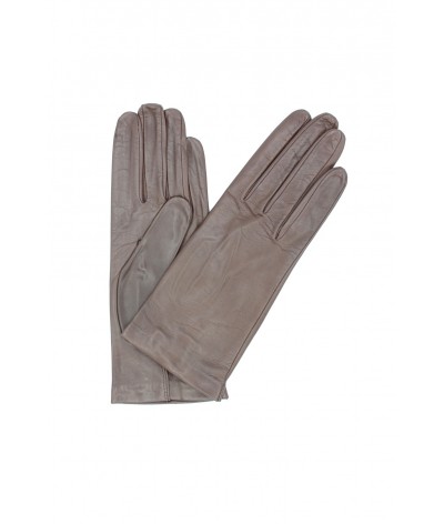 1002 Classic Kid Leather Gloves Silk Lined Mink 