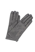 1011 Classic Kid Leather Gloves Cashmere Lined Dark Grey