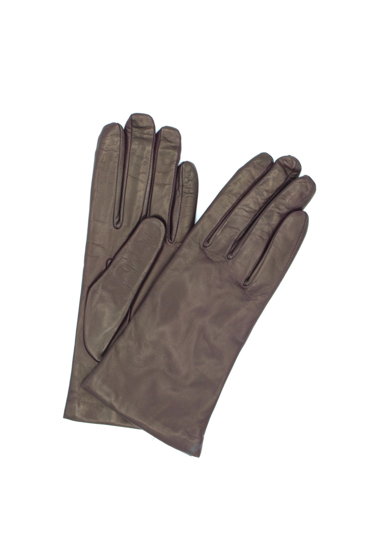 1011 Classic Kid Leather Gloves Cashmere Lined Bordeaux