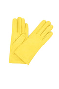 1011 Classic Kid Leather Gloves Cashmere Lined Yellow