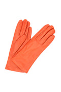 1011 Classic Kid Leather Gloves Cashmere Lined Dark Orange