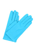 1011 Classic Kid Leather Gloves Cashmere Lined Turquoise