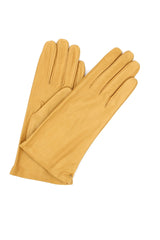 1011 Classic Kid Leather Gloves Cashmere Lined Cookie