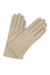 1011 Classic Kid Leather Gloves Cashmere Lined Beige/Taupe