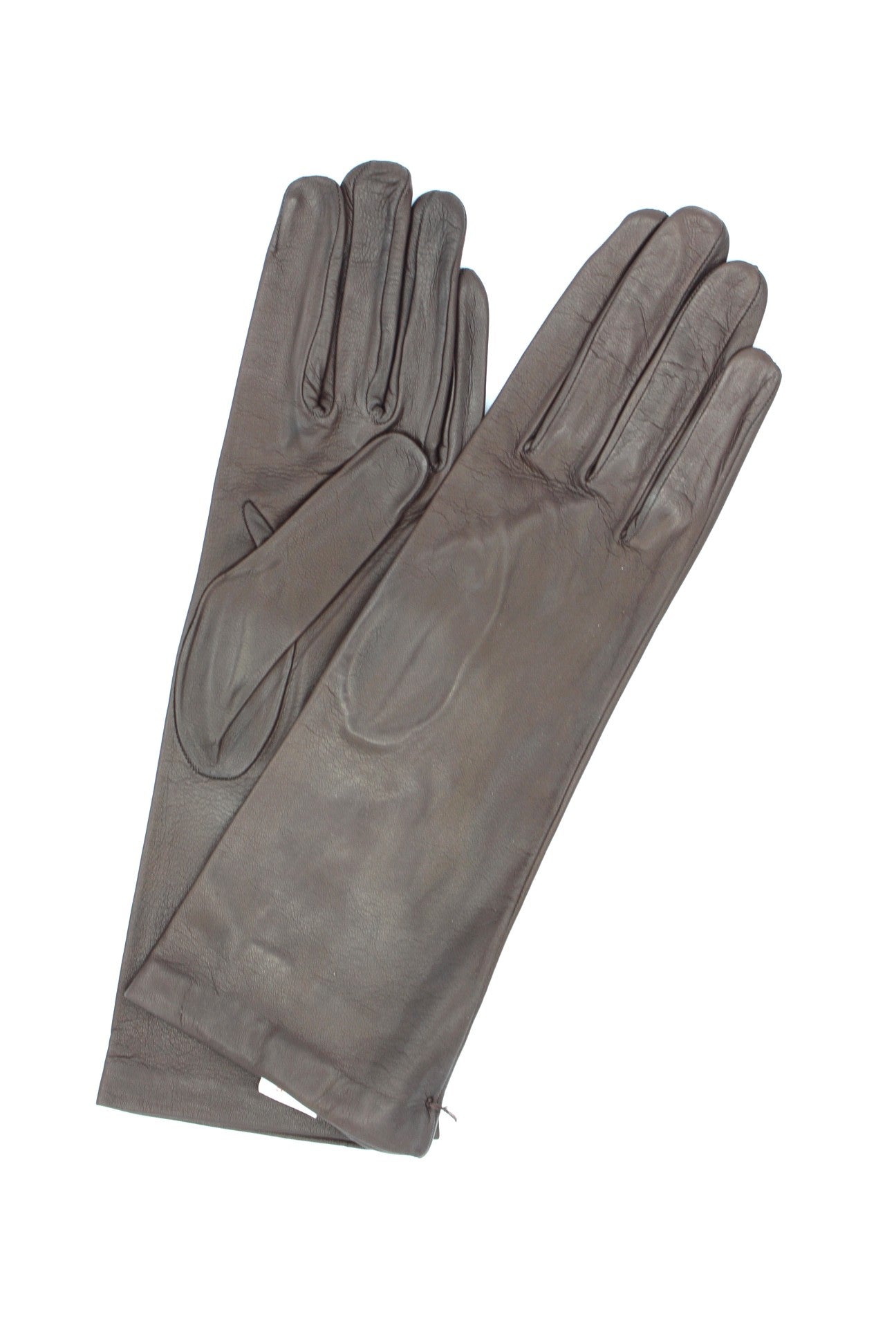 1003 Classic Kid Leather G. Silk Lined M. Length Dark Brown