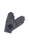 1028 Full Finger Kid Leather Driving Gloves Unlin. Navy