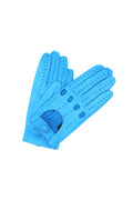 1028 Full Finger Kid Leather Driving Gloves Unlin. Turquoise
