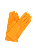 1019 Classic Suede Gloves Cashmere  Lined Orange