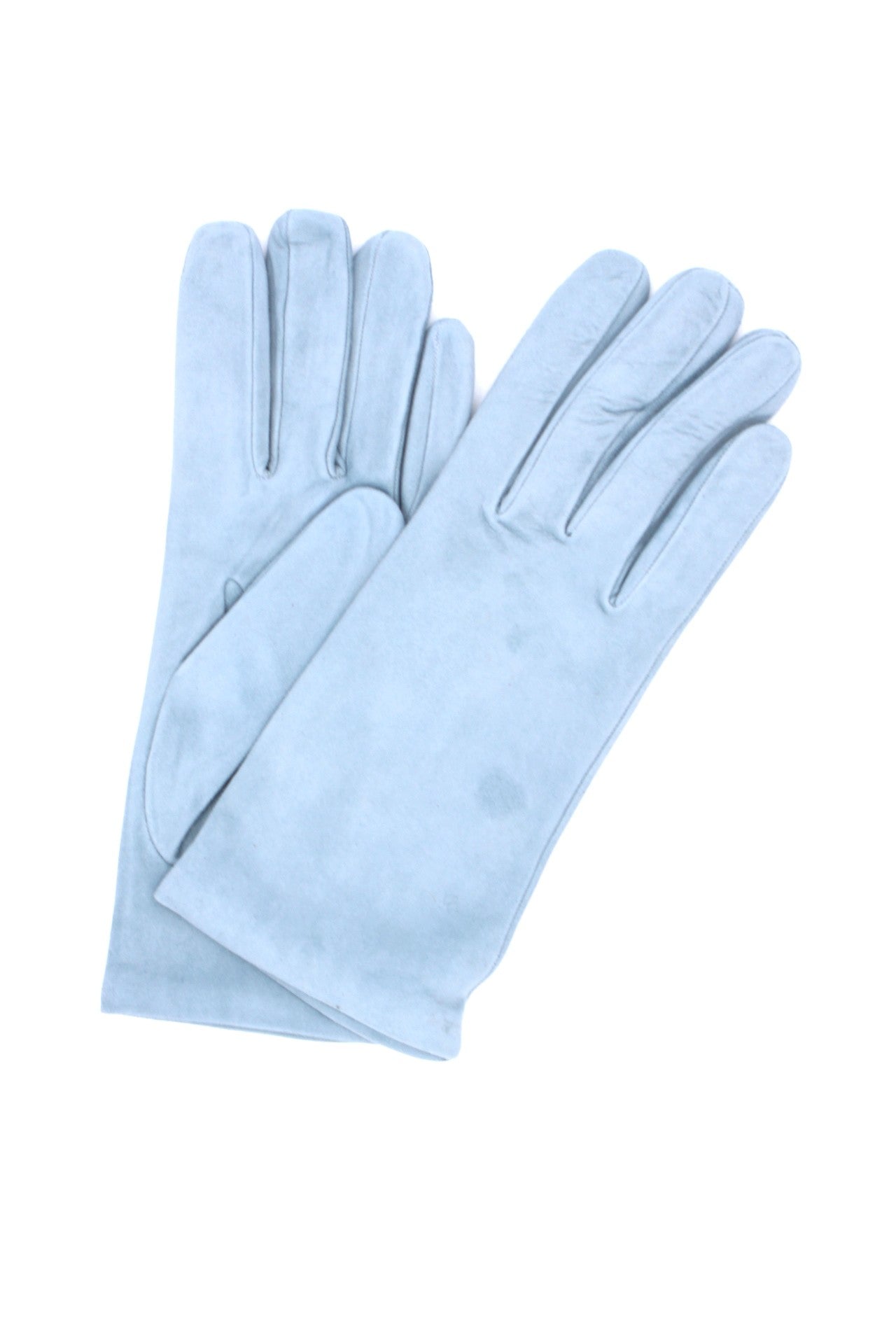 1019 Classic Suede Gloves Cashmere  Lined Celeste