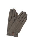 1922 Kid Leather Gloves Cashmere Lined Perf. Dark Brown