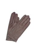 Kid Leather Gloves Unlined with Perforation Design Bordeaux