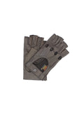 1029 Half Finger Kid Leather Driving Gloves Unlin. D.Brown