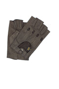 1304  Driving Kid Leather Half-Finger D.Brown