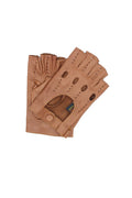 1304  Driving Kid Leather Half-Finger Tan