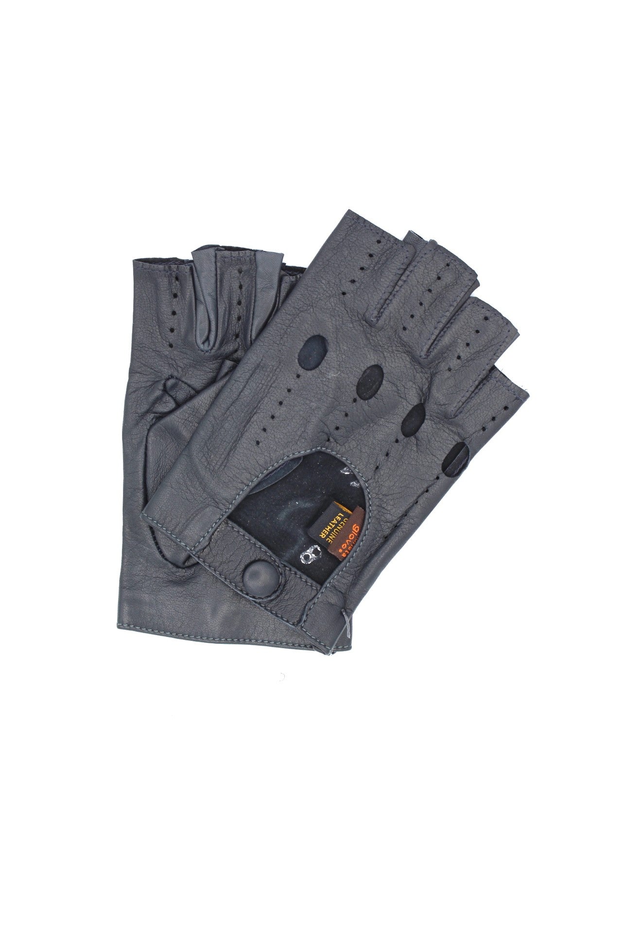 1304  Driving Kid Leather Half-Finger Grey