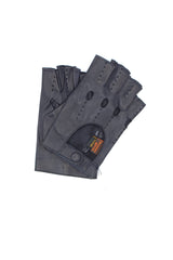 1304  Driving Kid Leather Half-Finger Navy