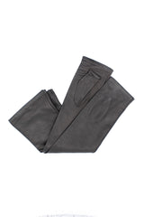1185 Fingerless Kid Leather Gloves Silk Lined Black