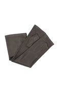 1185 Fingerless Kid Leather Gloves Silk Lined D.Brown