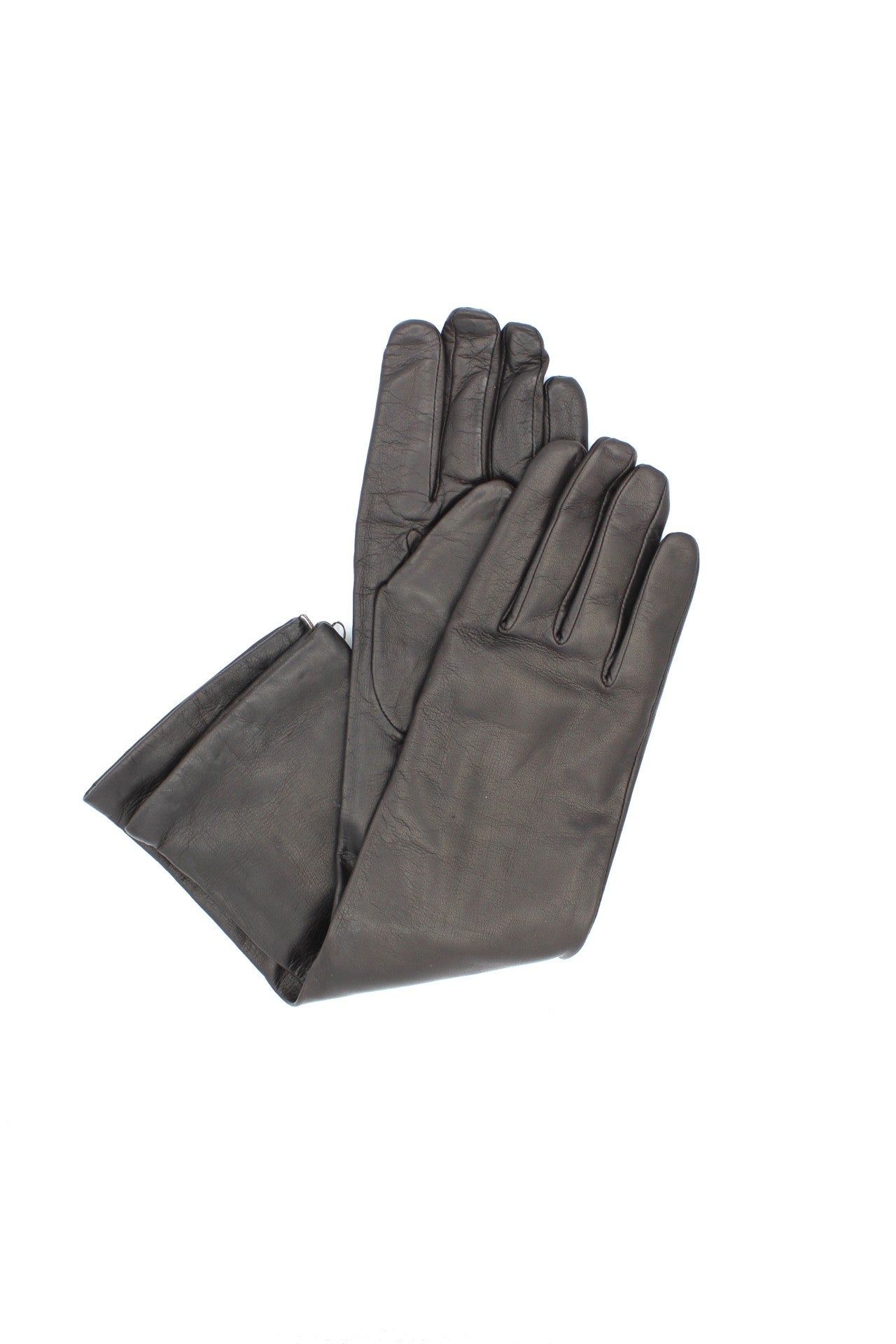 1635 Kid Leather Gloves Cashmere Lined D.Brown