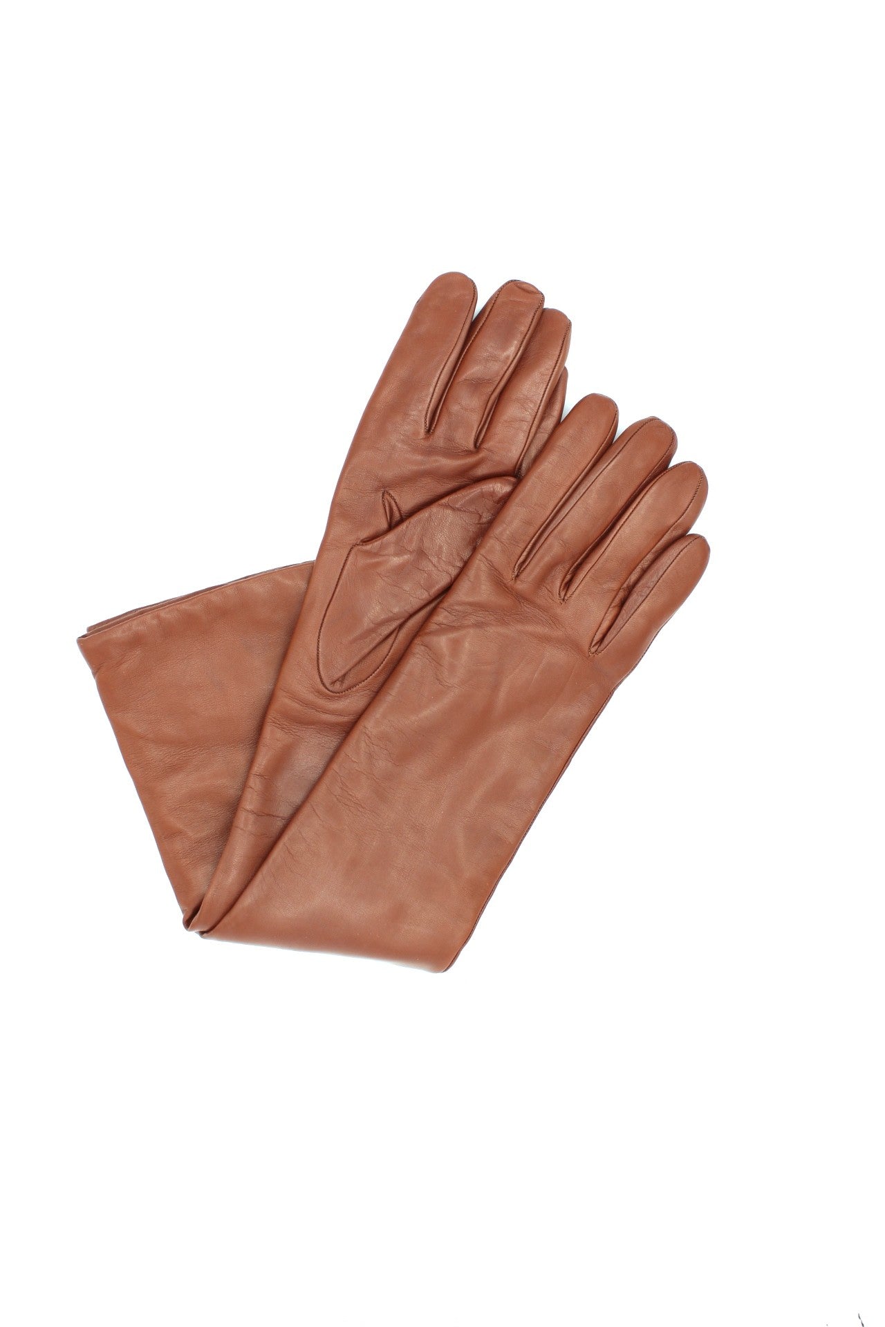 1635 Kid Leather Gloves Cashmere Lined Tan