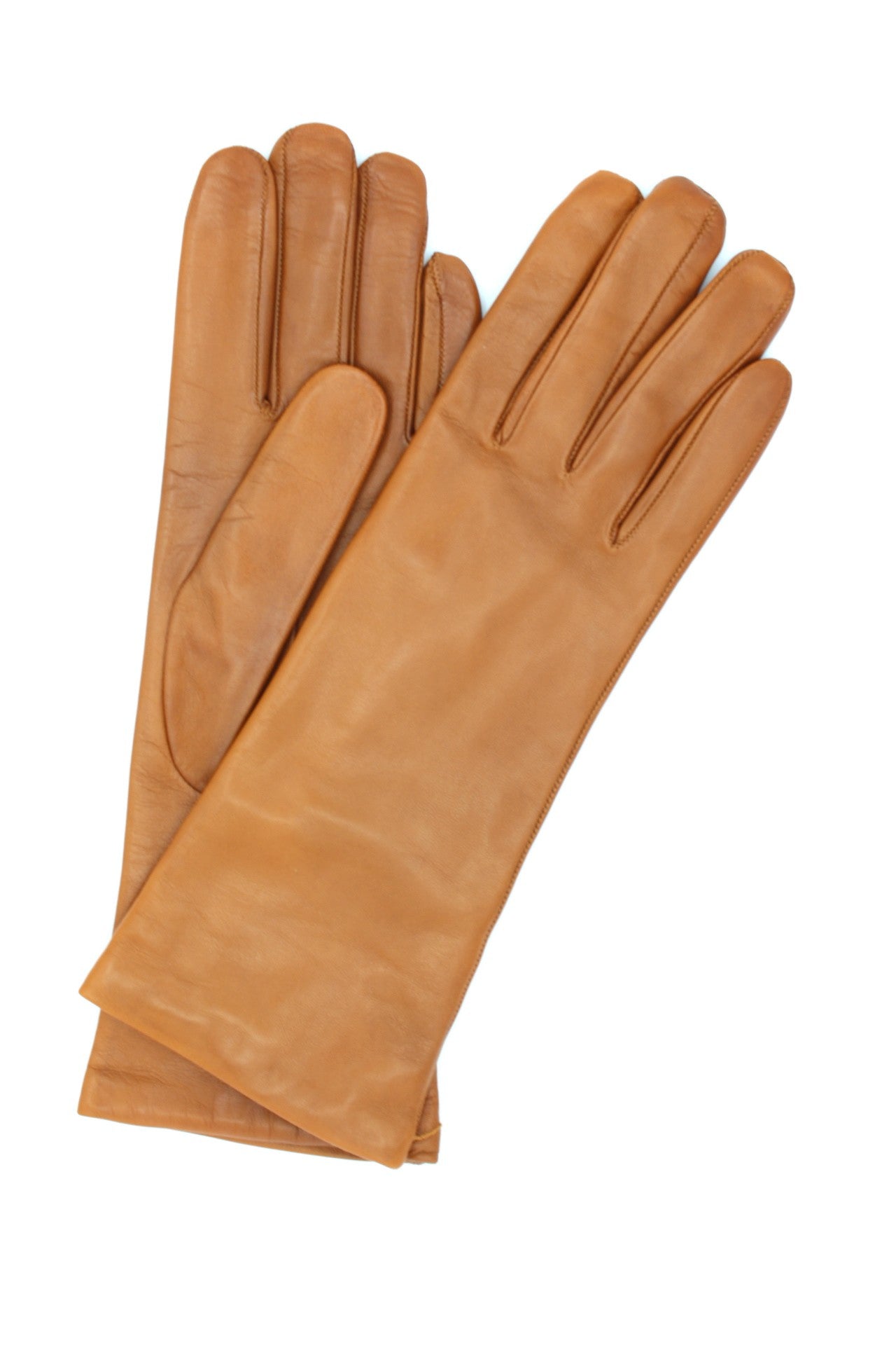 1012 Kid Leather Gloves Cashmere Lined Tan