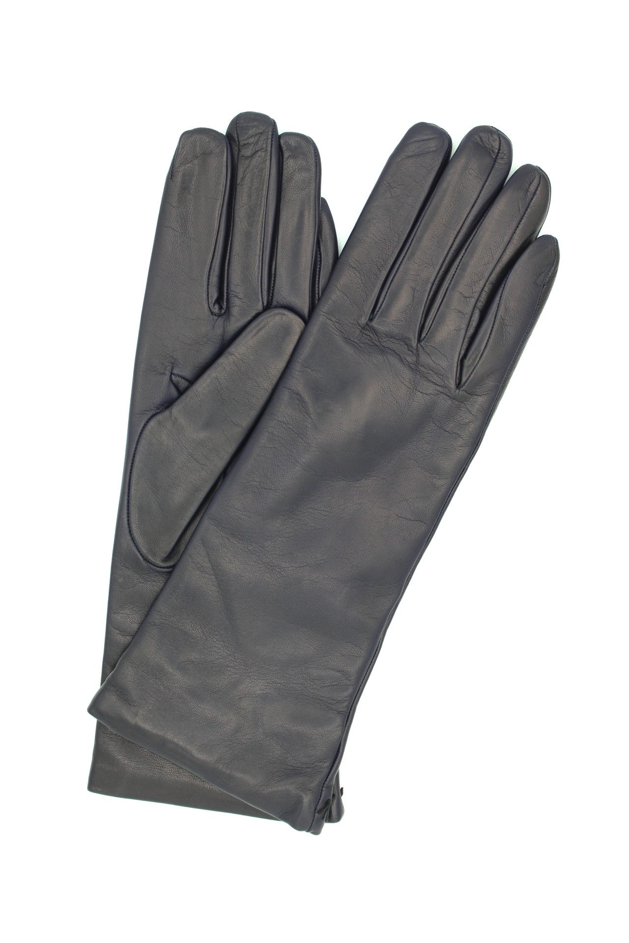 1012 Kid Leather Gloves Cashmere Lined Navy