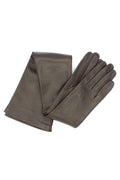 1009 Kid Leather Opera Gloves  Silk Lined D.Brown
