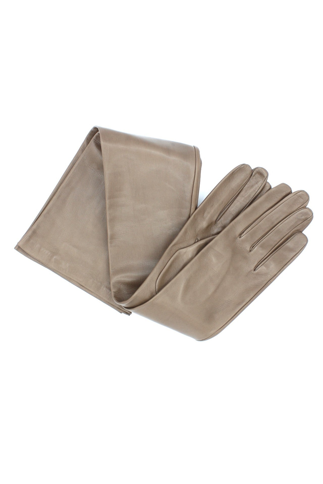 1009 Kid Leather Opera Gloves  Silk Lined Mud