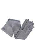 1009 Kid Leather Opera Gloves  Silk Lined Dark Grey