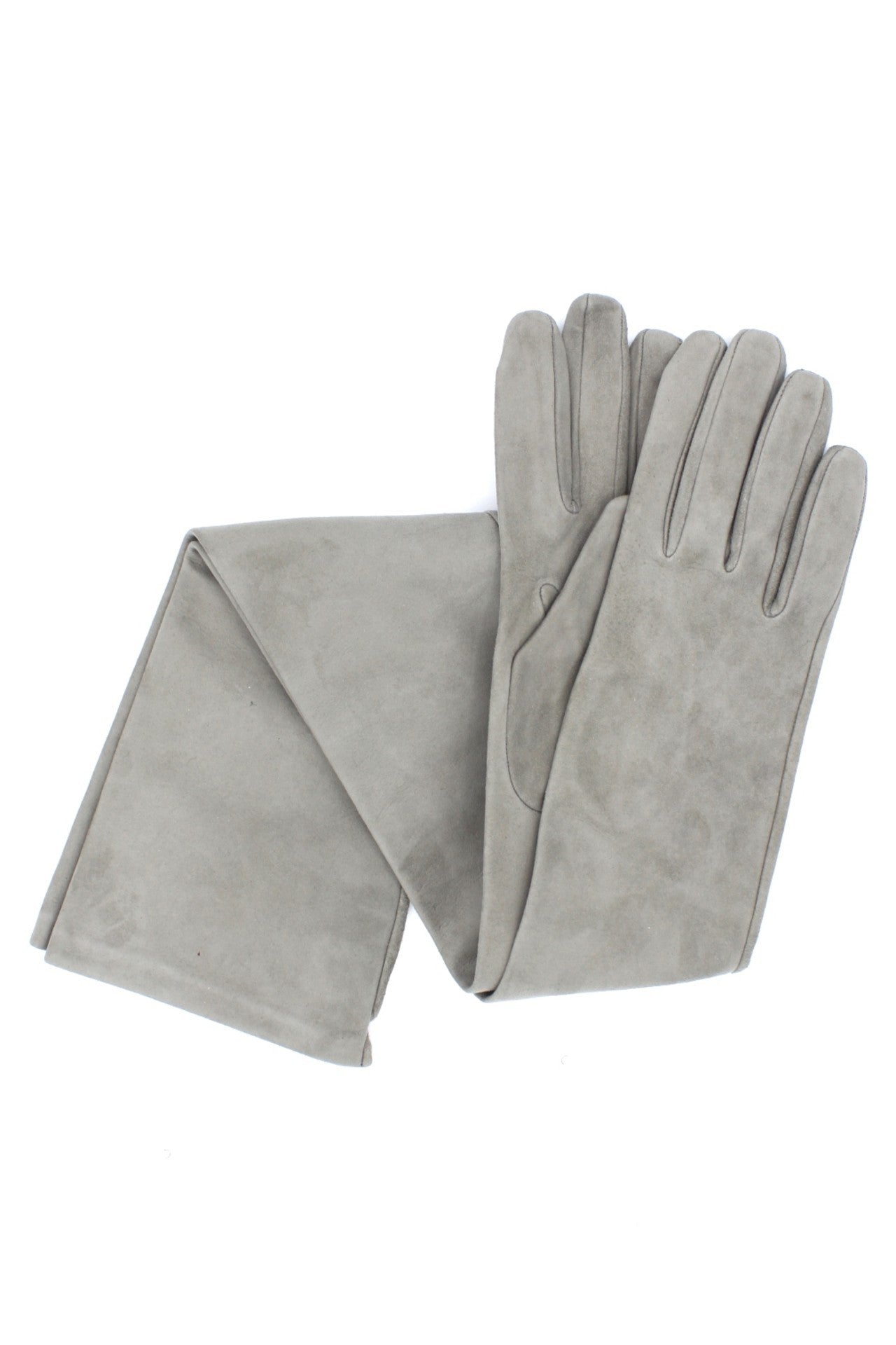 1010 Suede Opera Glove  Silk Lined Pearl