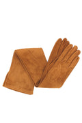 1010 Suede Opera Glove  Silk Lined Tan