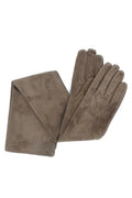 1010 Suede Opera Glove  Silk Lined Mud