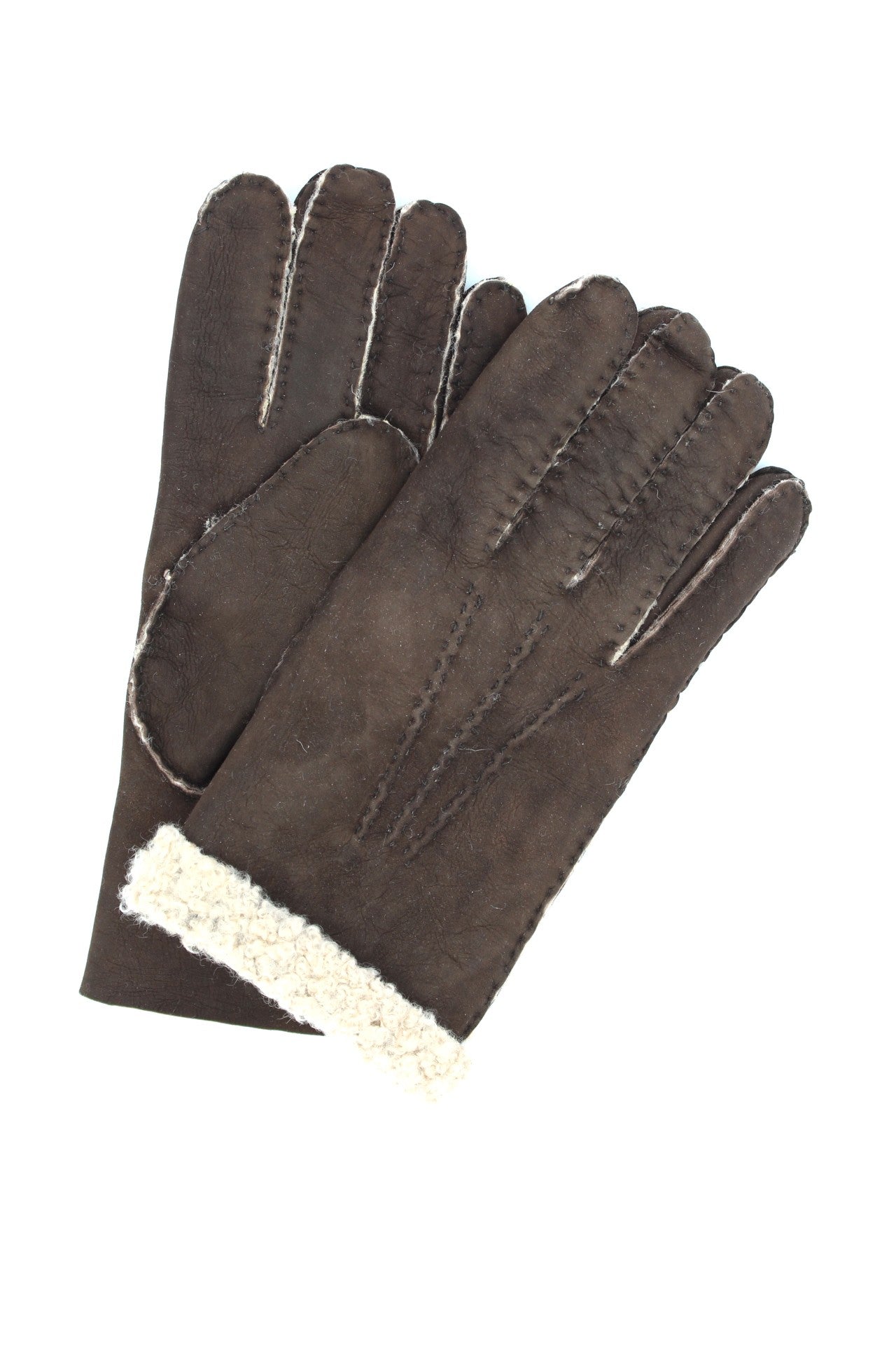 1297 Sheep Skin Man Gloves D.Brown