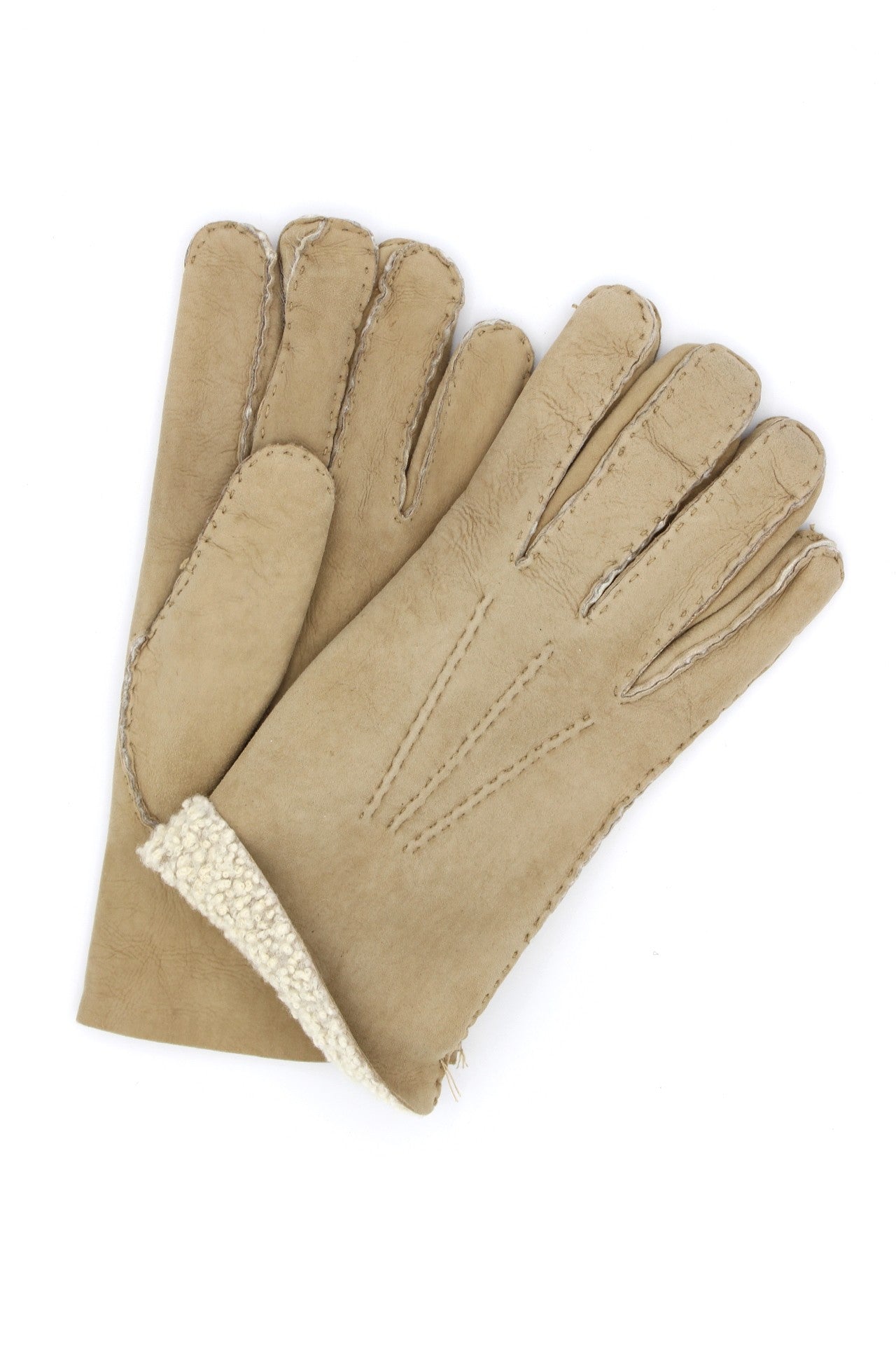 1297 Sheep Skin Man Gloves Light Beige